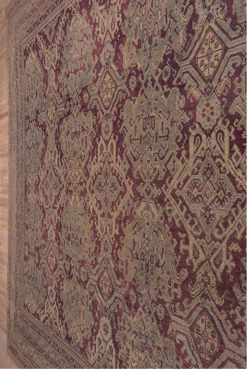Antique Oushak Area Rug (14' x 14')